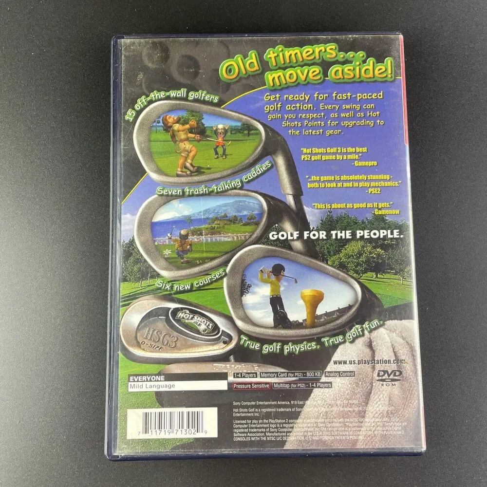 Hot Shots Golf 3 & Fore Video Game Lot (PlayStation 2) PS2 Greatest Hits CIB